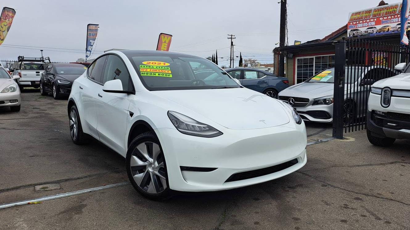 TESLA MODEL Y 2021 5YJYGDEE1MF094701 image